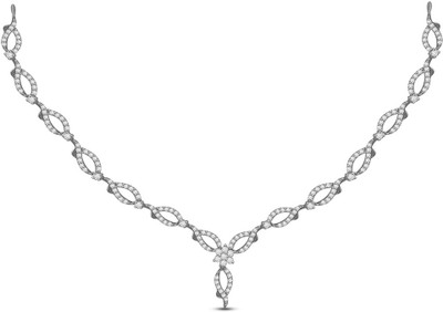 50% OFF on Ciemme 3.06 Ct Dazzling Fashion Cubic Zirconia Sterling Silver Necklace