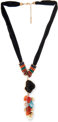 Trinketbag Chirpy Stones Fabric Metal, Fabric Necklace