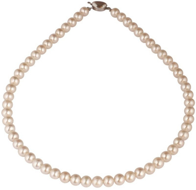 Krishna Pearls & Jewellers Pearl Rhodium Plated Mother of Pearl Necklace