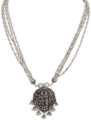 13% OFF on Silverwala Pearl Sterling Silver Plated Silver Necklace