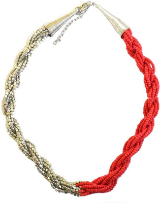 66% OFF on Beadworks Glass, Alloy Necklace
