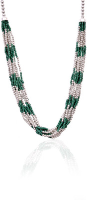 40% OFF on Trendy Baubles Rhodium Plated Acrylic, Metal Necklace