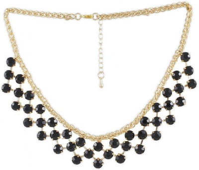 60% OFF on Karatcart Black Stone Mesh Work? Zinc, Alloy Necklace
