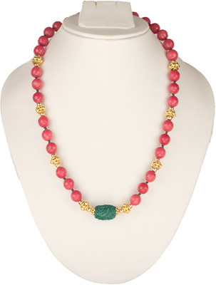 Saincher Jewellers Quartz 22K Yellow Gold Plated Alloy Necklace Saincher Jewellers Quartz 22K Yellow Gold Plated Alloy Necklace