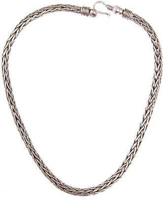 Exotic India Snake Sterling Silver Chain