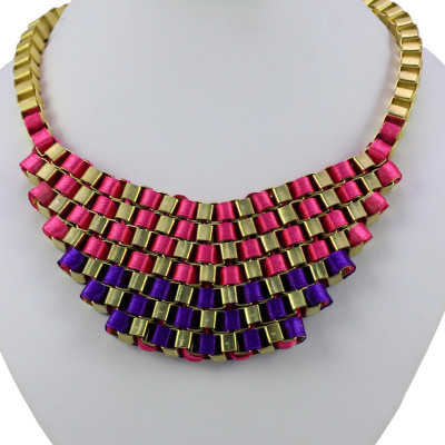 7% OFF on Vinnis Alloy, Fabric Necklace