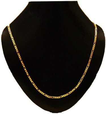 61% OFF on GoldenArtz Diamond Cut Figaro Featherlight Alloy Chain