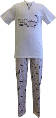 40% OFF on Junior Boxer Boy's Graphic Print Top & Pyjama Set