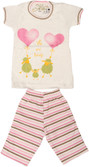 Earth Conscious Baby Girl's Graphic Print Top & Pyjama Set Earth Conscious Baby Girl's Graphic Print Top & Pyjama Set