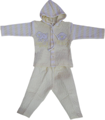 11% OFF on Mankoose Baby Girl's Embroidered Top & Pyjama Set