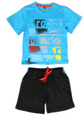 10% OFF on Prince And Princess Boy's Printed Top & Shorts Set