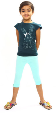 31% OFF on Bio Kid Baby Girl's Printed Top & Capri Set