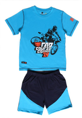 8% OFF on Prince And Princess Boy's Printed Top & Shorts Set