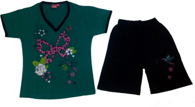 Tomato Girl's Printed Top & Shorts Set Tomato Girl's Printed Top & Shorts Set
