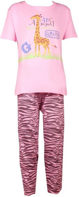 70% OFF on Jazzup Girl's Printed Top & Pyjama Set