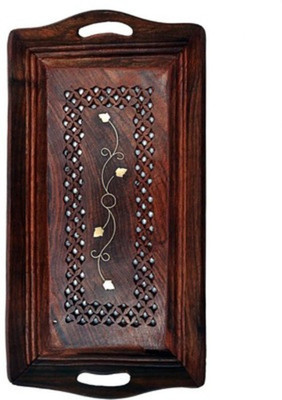 20% OFF on Onlineshoppee AFR417 Solid Wood Tray Brown, Pack of 1 20% OFF on Onlineshoppee AFR417 Solid Wood Tray Brown, Pack of 1