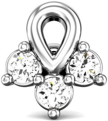 19% OFF on Candere Alexis Diamond Rhodium Plated White Gold Nose Stud