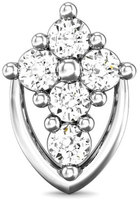 19% OFF on Candere Tanushka Rhodium Plated White Gold Nose Stud