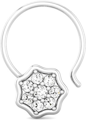 20% OFF on Candere Rukmani Rhodium Plated White Gold Nose Ring