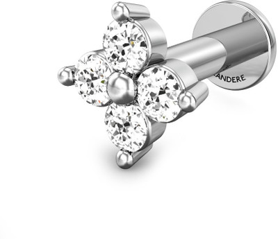 20% OFF on Candere Tanuja Rhodium Plated White Gold Nose Stud