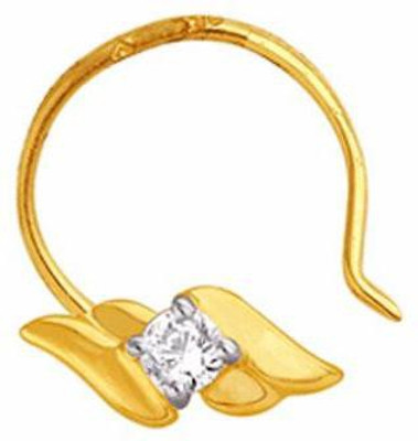 Nakshatra Designer Diamond 18K Yellow Gold Plated Gold Nose Stud - NRSEBGPF2JYMBKGJ
