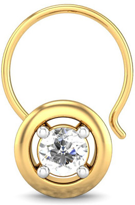 19% OFF on Candere Chandra Rhodium Plated Yellow Gold Nose Ring 19% OFF on Candere Chandra Rhodium Plated Yellow Gold Nose Ring