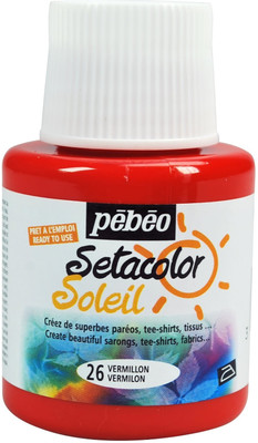 25% OFF on Pebeo Setacolor Soleil Transparent Color 25% OFF on Pebeo Setacolor Soleil Transparent Color