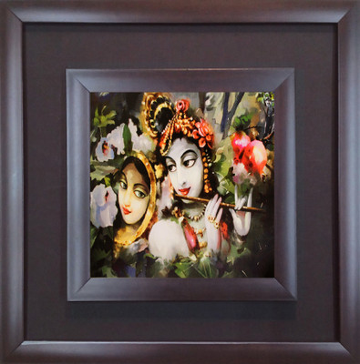 18% OFF on SAF Double Frame Oil Painting 12 inch x 12 inch