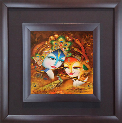 13% OFF on SAF Double Frame Oil Painting 12 inch x 12 inch