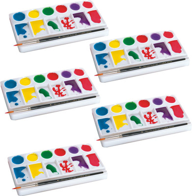 9% OFF on KBI Rainbow Plastic 12 Paint Wells Palettes