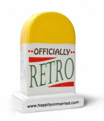Happily Unmarried 40 Years Milestone Ceramic Paper Weights
