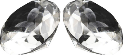 Eternal Gandhi Souvenirs Diamond Mark Crystal Paper Weights with Glass Finish Eternal Gandhi Souvenirs Diamond Mark Crystal Paper Weights with Glass Finish