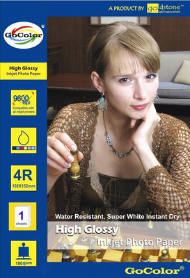 5% OFF on GoColor Free 180 GSM Cast Coated 1 Sheet Unruled 4R Printing Paper 5% OFF on GoColor Free 180 GSM Cast Coated 1 Sheet Unruled 4R Printing Paper