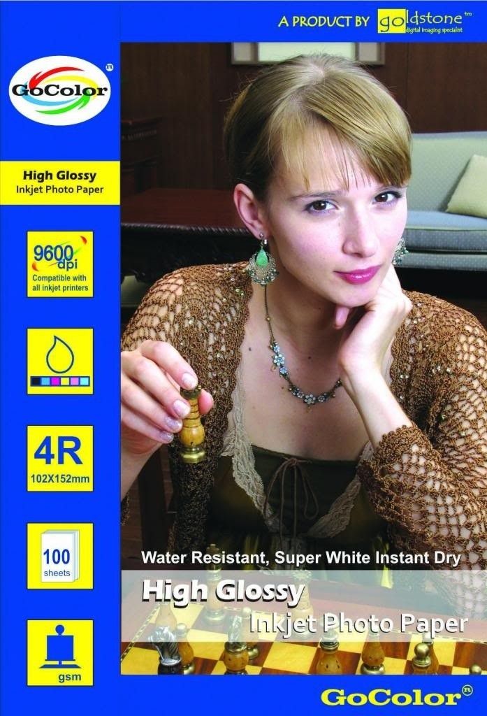 57% OFF on GoColor High Glossy 185 GSM - 100 Sheets Inkjet Photo Paper Unruled 4R Photo Printing Paper 57% OFF on GoColor High Glossy 185 GSM - 100 Sheets Inkjet Photo Paper Unruled 4R Photo Printing Paper