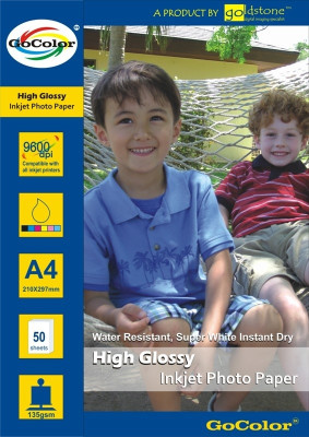 9% OFF on GoColor High Glossy 135 GSM - 50 Sheets Inkjet Photo Paper Unruled A4 Photo Printing Paper 9% OFF on GoColor High Glossy 135 GSM - 50 Sheets Inkjet Photo Paper Unruled A4 Photo Printing Paper