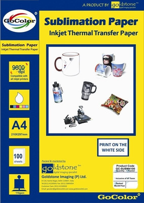41% OFF on GoColor 100gsm Photo Paper Unruled A4 Sublimation Mug Printing 41% OFF on GoColor 100gsm Photo Paper Unruled A4 Sublimation Mug Printing
