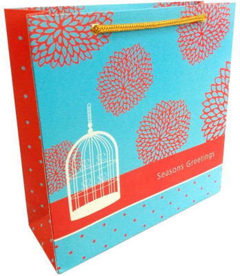 PrintSpeaks Embellished Cage Design Medium Contemporary Printed Party Bag