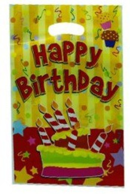 10% OFF on Smartcraft Happy Birthday -Yellow Stripes Printed Party Bag 10% OFF on Smartcraft Happy Birthday -Yellow Stripes Printed Party Bag