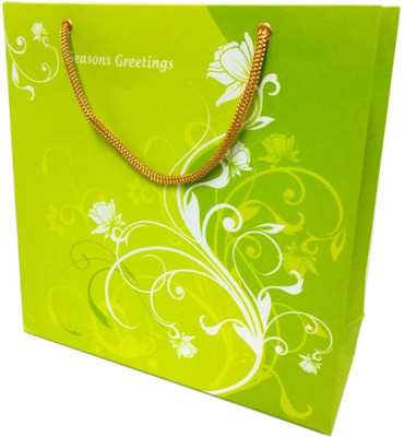 PrintSpeaks Loopy Flowers Design Medium Contemporary Printed Party Bag