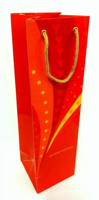 PrintSpeaks Fireworks Design Bottle Shape Gift Printed Party Bag PrintSpeaks Fireworks Design Bottle Shape Gift Printed Party Bag
