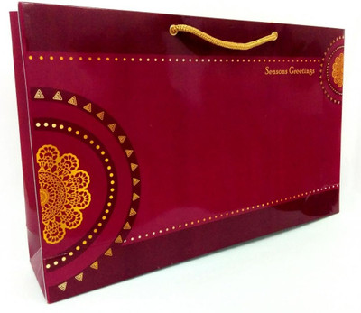 PrintSpeaks Rangoli Design Large Gift Printed Party Bag PrintSpeaks Rangoli Design Large Gift Printed Party Bag