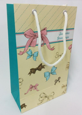 PrintSpeaks Bows Design Small Contemporary Bag - Pack of 50 Printed Party Bag PrintSpeaks Bows Design Small Contemporary Bag - Pack of 50 Printed Party Bag