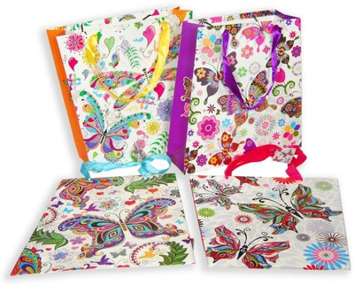 3% OFF on Pinnacle Trapezium Butterflies S Printed Party Bag 3% OFF on Pinnacle Trapezium Butterflies S Printed Party Bag