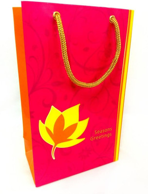 PrintSpeaks Lotus Design Small Gift Printed Party Bag PrintSpeaks Lotus Design Small Gift Printed Party Bag