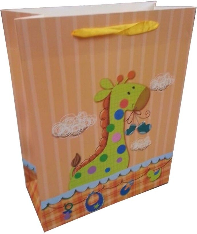 Shop A Party Baby Giraffe Printed Party Bag Shop A Party Baby Giraffe Printed Party Bag