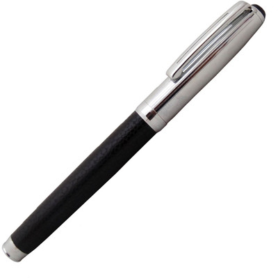 Romus Power Half Black Leather CT Roller Ball Pen