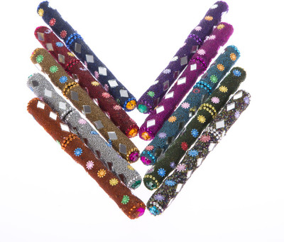Smile2u Retailers Rajasthani Art Worked Roller Ball Pen (Pack Of 10, Blue)