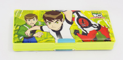 Alex's Ben Ten Series Ben Ten Art Plastic Pencil Box (Set Of 1, Yellow)