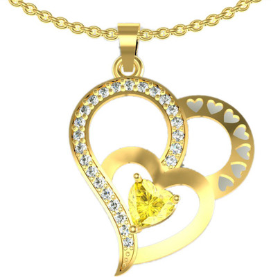 68% OFF on Suvarnadeep Rossy Yellow Gold Plated Sterling Silver Pendant