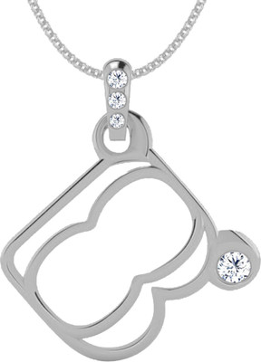 40% OFF on Jacknjewel Feather Touch B Silver Plated Diamond Silver Pendant 40% OFF on Jacknjewel Feather Touch B Silver Plated Diamond Silver Pendant